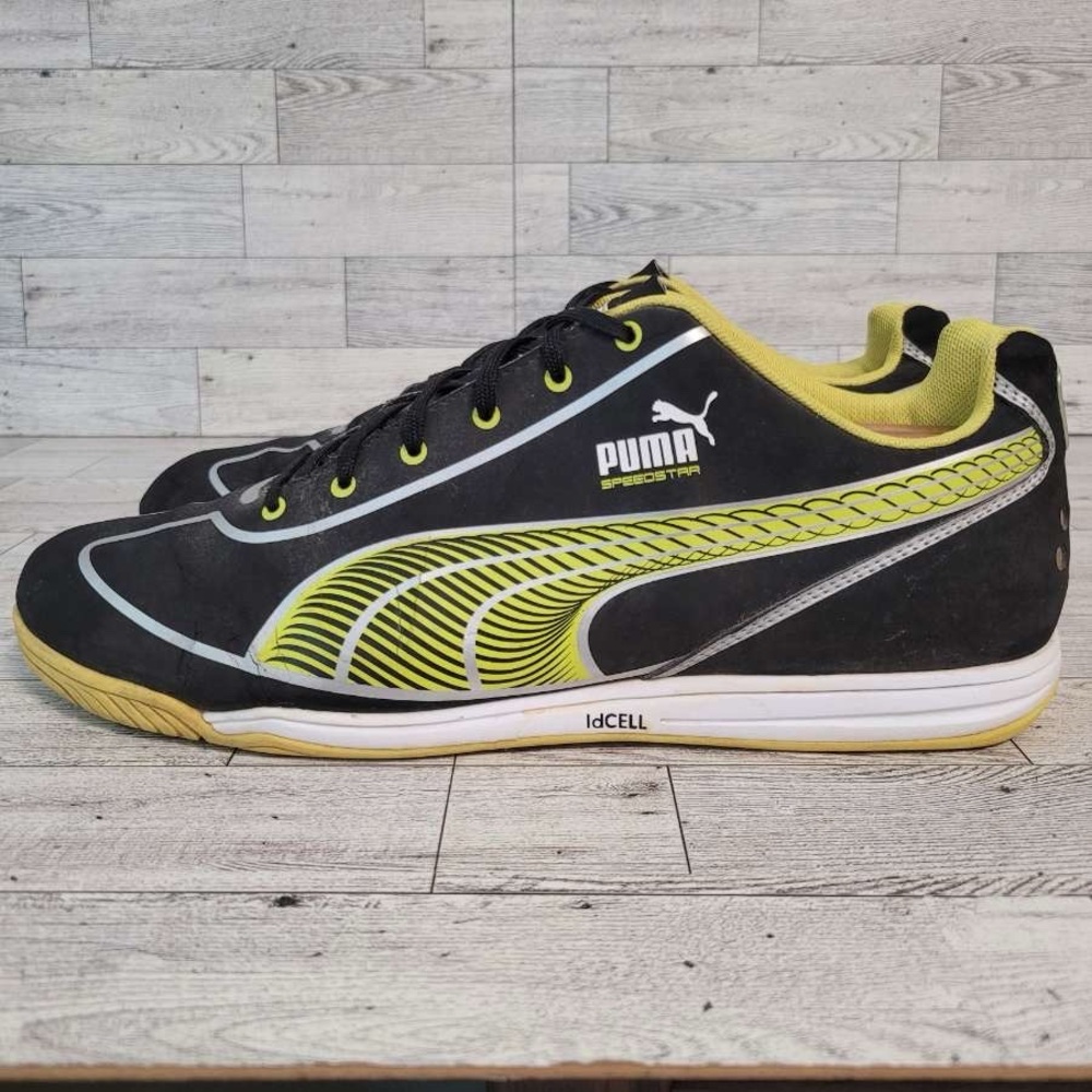 Men's Puma Speedster Faas Black Lime Turf Soccer Shoes Sneakers Size 10.5